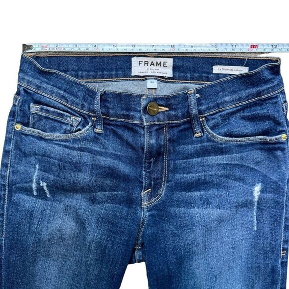 Frame Denim Women's Skinny Jeans - Dark Blue - Picture 9 of 9